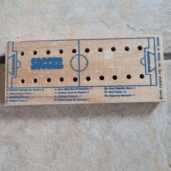 Vintage 1990 Sport Teasers 7 Wood/Peg Brain Buster Games in Tin - Picture 11 of 13